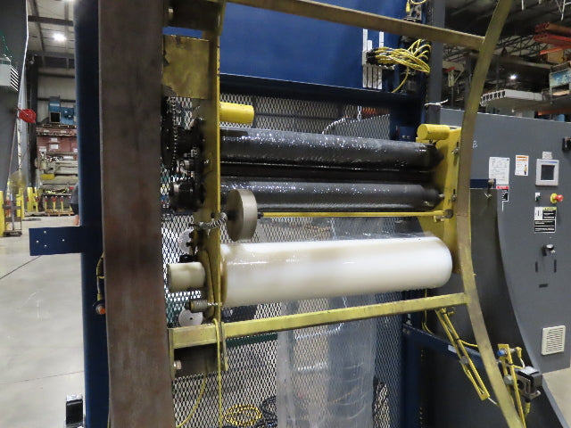 Lantech 200/90 Lanringer Shrink Wrapper Horizontal Automatic Conveyor 90" ID