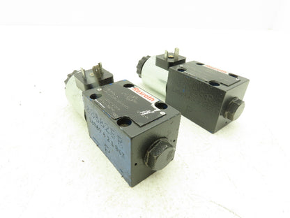 Rexroth 4WE6D62/EG24N9K4 Hydraulic Directional Solenoid Valve 24VDC 4/2 Lot of 2