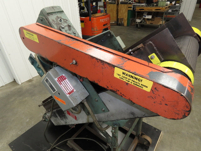 Hytrol 16"x 60"L Portable Incline Parts Conveyor 12" Cleated Belt 230/480V 60FPM
