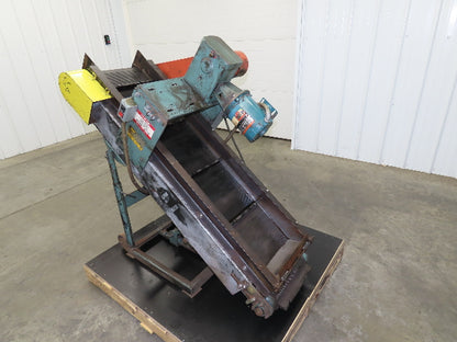 Hytrol 16"x 60"L Portable Incline Parts Conveyor 12" Cleated Belt 230/480V 60FPM