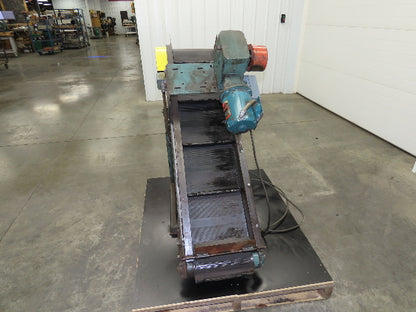 Hytrol 16"x 60"L Portable Incline Parts Conveyor 12" Cleated Belt 230/480V 60FPM