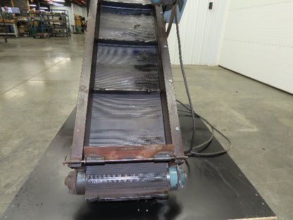 Hytrol 16"x 60"L Portable Incline Parts Conveyor 12" Cleated Belt 230/480V 60FPM