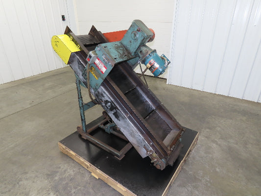 Hytrol 16"x 60"L Portable Incline Parts Conveyor 12" Cleated Belt 230/480V 60FPM