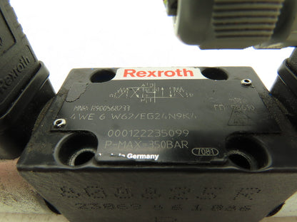 Rexroth 4WE6W62/EG24N9K4 Hydraulic Directional Solenoid Valve 24VDC 4/2
