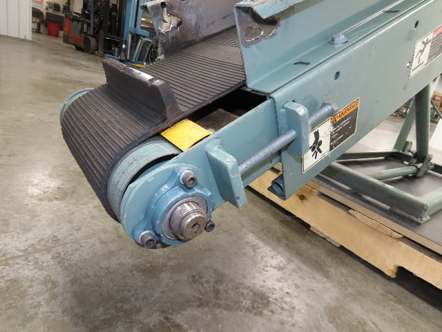 Hytrol 12"x 84"L Portable Incline Parts Conveyor 8" Cleated Belt 230/480V 65FPM