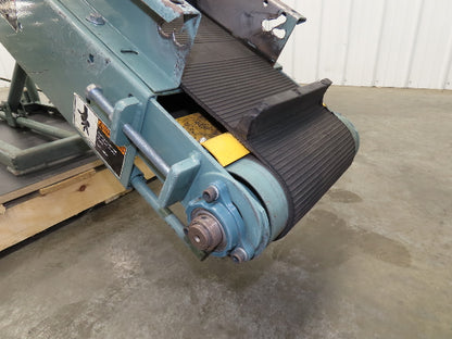 Hytrol 12"x 84"L Portable Incline Parts Conveyor 8" Cleated Belt 230/480V 65FPM
