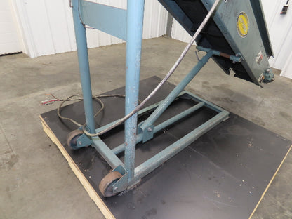 Hytrol 12"x 84"L Portable Incline Parts Conveyor 8" Cleated Belt 230/480V 65FPM