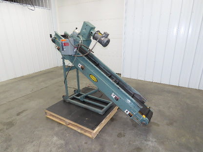 Hytrol 12"x 84"L Portable Incline Parts Conveyor 8" Cleated Belt 230/480V 65FPM