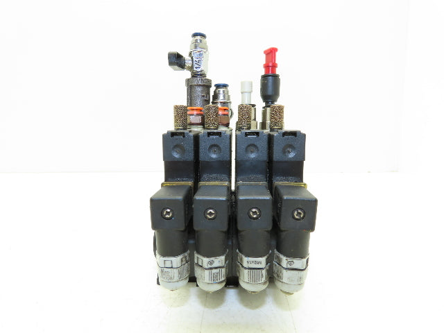 Festo CPE18-M1H-5L-1/4 Pneumatic Air 4-Valve Manifold Assembly 24VDC 145PSI