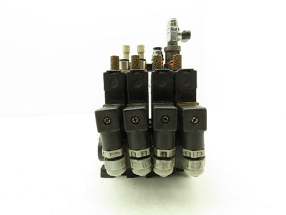 Festo CPE18-M1H-5L-1/4 Pneumatic Air 4-Valve Manifold Assembly 24VDC 145PSI