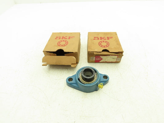 SKF FYT 1FM Flange Bearing 2 Bolt 1" Bore Lot Of 2