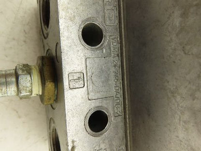 Festo MN1H-5/3E-D-2-S-C Pneumatic 3-Valve Manifold Assembly 24VDC 230PSI 1/2"NPT