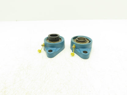 SKF FYT 1FM Flange Bearing 1" Bore Lot Of 2  (1) Bearing Missing Locking Collar