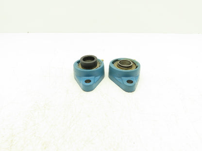 SKF FYT 1FM Flange Bearing 1" Bore Lot Of 2  (1) Bearing Missing Locking Collar