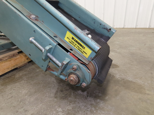 Hytrol 12"x 84"L Portable Incline Parts Conveyor 8" Cleated Belt 115/230V 23FPM
