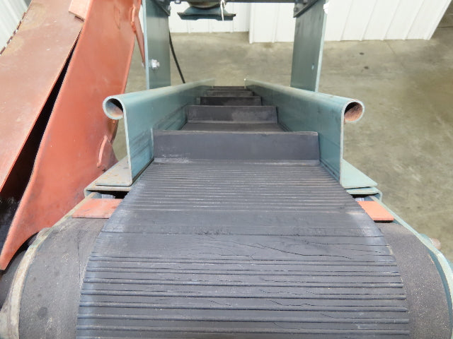 Hytrol 12"x 84"L Portable Incline Parts Conveyor 8" Cleated Belt 115/230V 23FPM