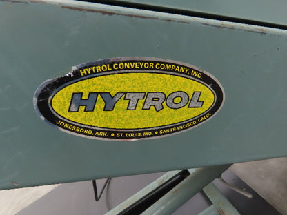 Hytrol 12"x 84"L Portable Incline Parts Conveyor 8" Cleated Belt 115/230V 23FPM