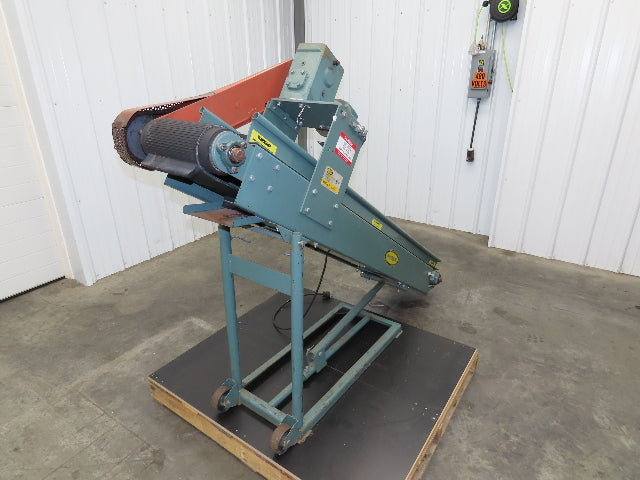 Hytrol 12"x 84"L Portable Incline Parts Conveyor 8" Cleated Belt 115/230V 23FPM