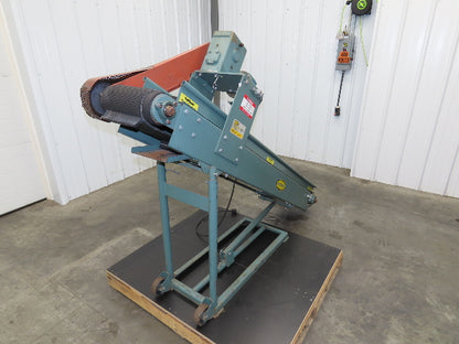 Hytrol 12"x 84"L Portable Incline Parts Conveyor 8" Cleated Belt 115/230V 23FPM