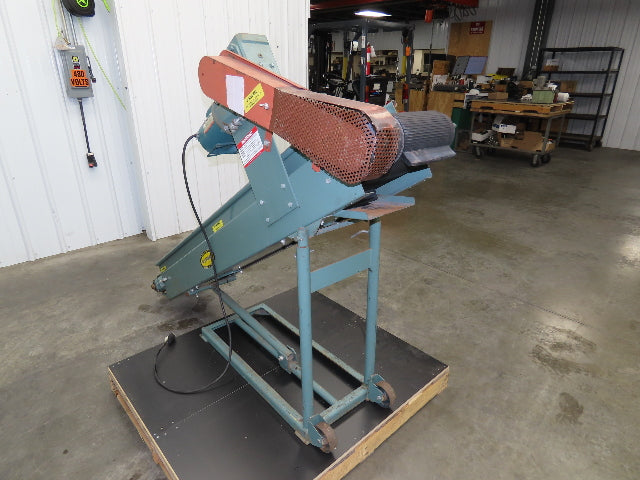 Hytrol 12"x 84"L Portable Incline Parts Conveyor 8" Cleated Belt 115/230V 23FPM