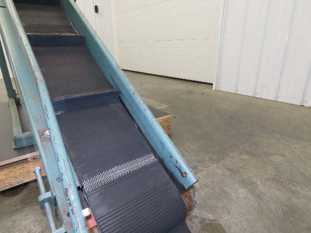 Hytrol 12"x 84"L Portable Incline Parts Conveyor 8" Cleated Belt 115/230V 23FPM