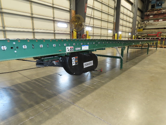 Dematic 42"x 60' Accumulating Roller Conveyor Belt Drive 40"BF 230/460V 170FPM