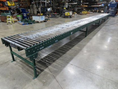 Dematic 42"x 60' Accumulating Roller Conveyor Belt Drive 40"BF 230/460V 170FPM