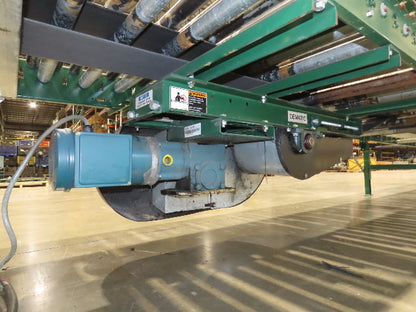Dematic 42"x 60' Accumulating Roller Conveyor Belt Drive 40"BF 230/460V 170FPM