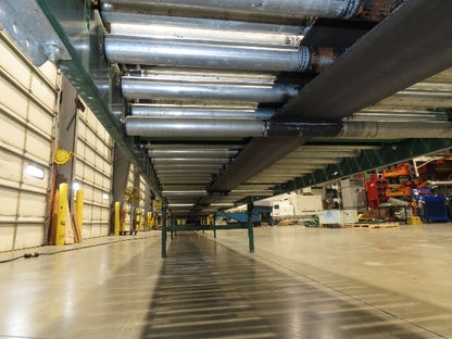 Dematic 42"x 60' Accumulating Roller Conveyor Belt Drive 40"BF 230/460V 170FPM
