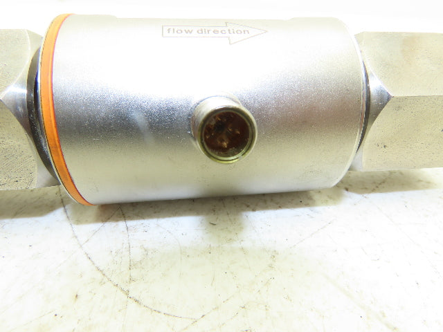 IFM SM8004 Magnetic Flow Meter Digital Display Sensor 100L/m 1" NPT SS