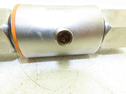 IFM SM8004 Magnetic Flow Meter Digital Display Sensor 100L/m 1" NPT SS