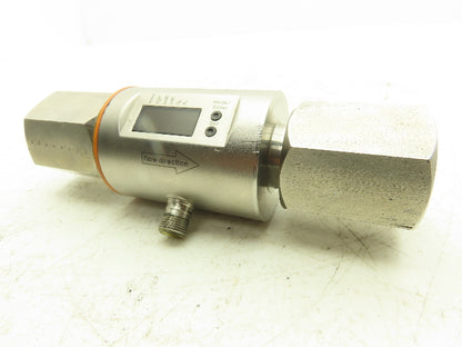 IFM SM8004 Magnetic Flow Meter Digital Display Sensor 100L/m 1" NPT SS