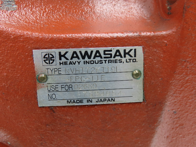 Kawasaki KPM NVH172K119L-EPC-11E Hydraulic Variable Piston Pump 80gpm 5000psi