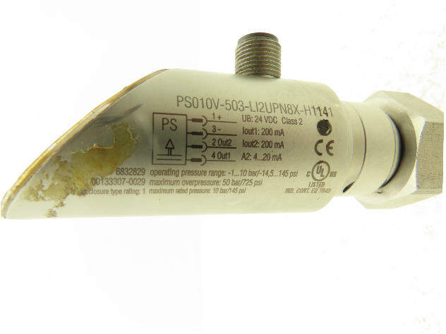 Turck PS010V-503-LI2UPN8X-H1141 Pressure Sensor 145PSI Digital Display 4 Pin M12