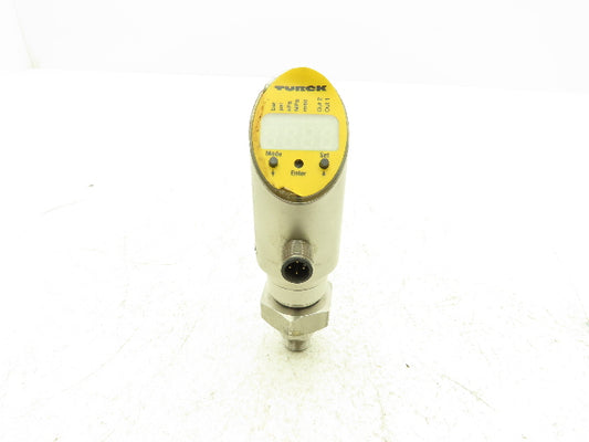 Turck PS010V-503-LI2UPN8X-H1141 Pressure Sensor 145PSI Digital Display 4 Pin M12