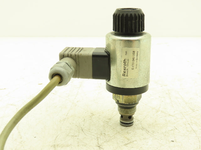 Bosch Rexroth 0 810 040 958 Directional Cartridge Poppet Valve 24VDC Solenoid