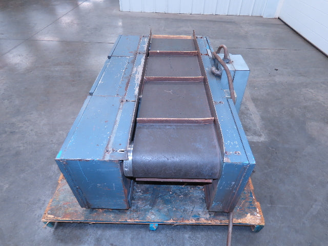 Elmatco Electromatic A1-10VB45-4 Demagnetizer Belt Conveyor 460V 1PH 36A 12"x44"