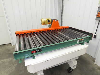 Roach 36"x 5' Chain Drive Pallet Conveyor 2.5"Roller 29"BF .75Hp 230/460V 36FPM