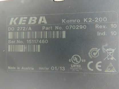 Keba DO 272/A Kemro Digital Output Card 14 Point 24V