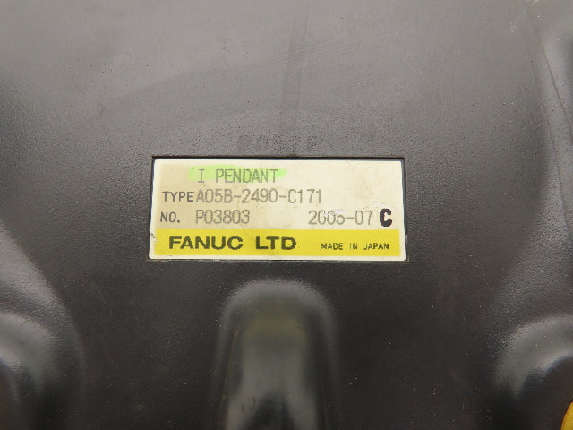 Fanuc A05B-2490-C171 Welding Robot Teach Pendant With E-Stop MHE2 *See Photos
