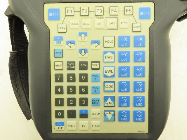 Fanuc A05B-2490-C171 Welding Robot Teach Pendant With E-Stop MHE2 *See Photos
