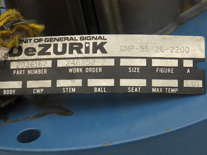 DeZurik 2036162 Electric Actuator for Motorized Gate Valve