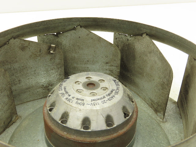 EBM R4E280-AA09-20 Motorized Centrifugal Blower Fan 115V 1PH 1400rpm 11"OD