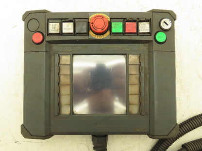 Idec HG2R-SS62BH-MK1260 Robot Teach Pendant Display With E-Stop & Cord *Photos
