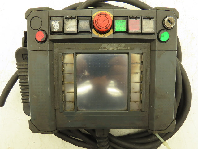 Idec HG2R-SS62BH-MK1260 Robot Teach Pendant Display With E-Stop & Cord *Photos