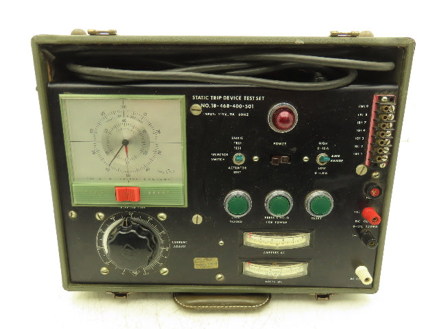 Allis-Chalmers 18-468-400-501 Static Trip Devise Test Set Dial Timer 120V 9A