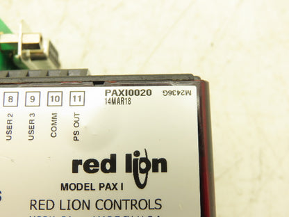 Red Lion Controls PAXI0020 Voltage And Current Meter 6 Digit LCD Display 250VDC