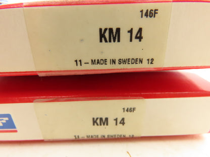 SKF KM14 Lock Nut M70x2-Bore Thread 70mm Bore 92mm-OD 12mm-W Lot Of 2