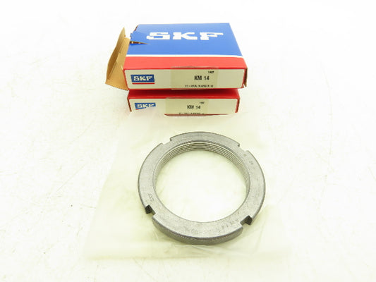 SKF KM14 Lock Nut M70x2-Bore Thread 70mm Bore 92mm-OD 12mm-W Lot Of 2
