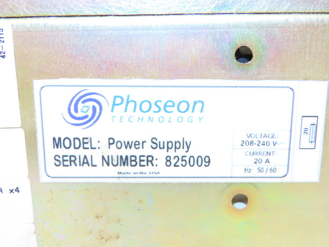 TDI Phoseon MES050B-60BAB00 MPS Power Supply 60VDC 139621-60BAB00